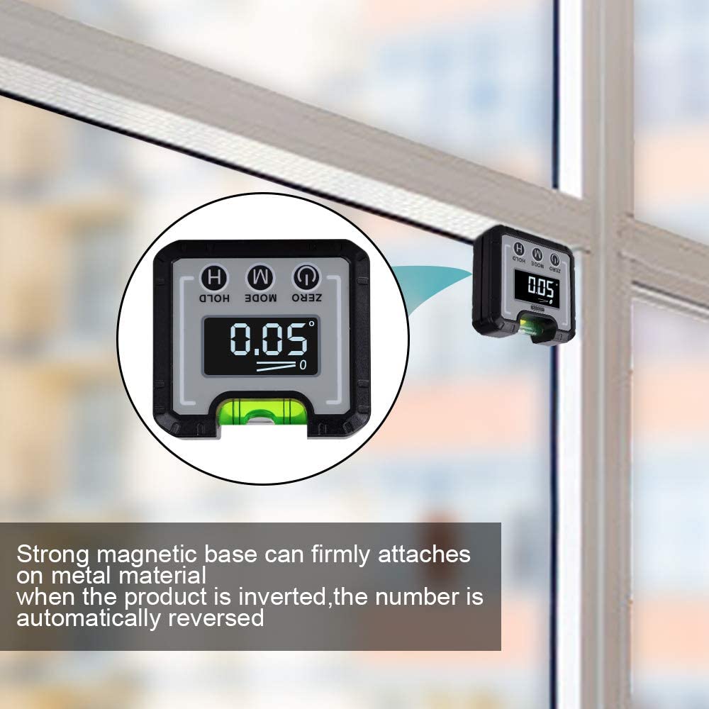 Level Angle Meter Angle Finder Digital for Woodworking Building with Horizontal Bubble Level Angle Meter Angle Finder Digital for Woodworking Building with Horizontal Bubble